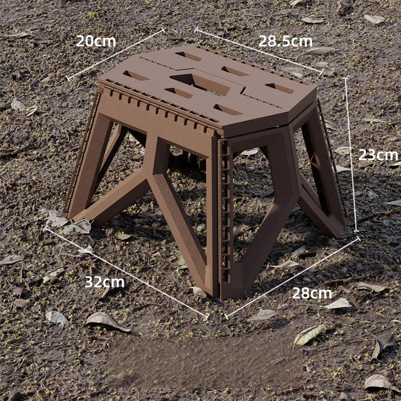 High-Load Durable Portable Folding Stool, Outdoor Camping Fishing Chair, Small Compact Household Carry Stool