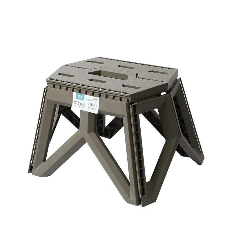 High-Load Durable Portable Folding Stool, Outdoor Camping Fishing Chair, Small Compact Household Carry Stool