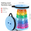 Upgraded Foldable Stool Thickened, Portable Collapsible Stool Retractable Stool for Fishing, Hiking Tours, BBQ, Parties, Outdoor