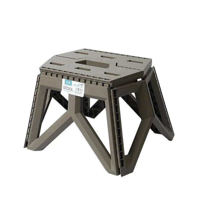 High-Load Durable Portable Folding Stool, Outdoor Camping Fishing Chair, Small Compact Household Carry Stool